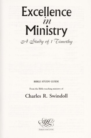 Cover of Excellence in Ministry