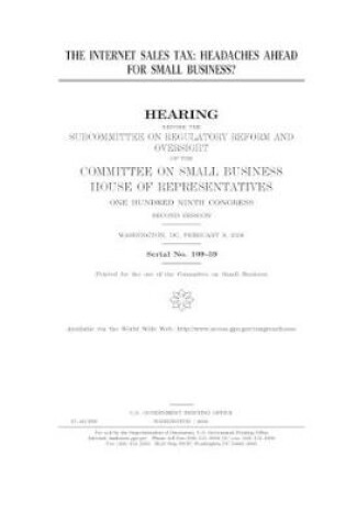 Cover of The internet sales tax