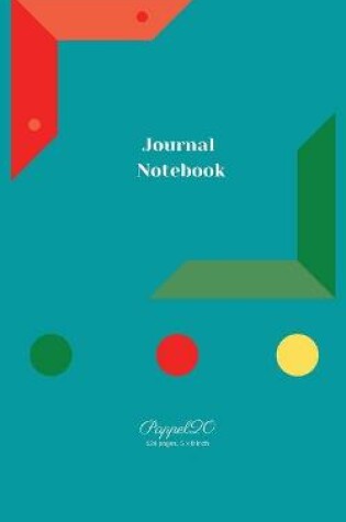 Cover of Journal Paper Notebook - Persian Green Cover- 124 pages- 5x8-Inches