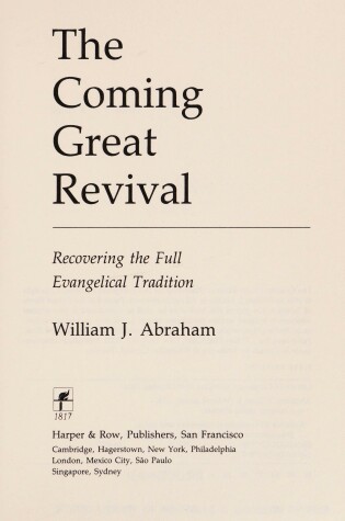 Cover of The Coming Great Revival