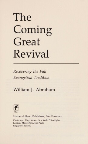 Book cover for The Coming Great Revival