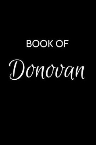 Cover of Donovan Journal Notebook