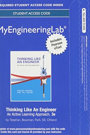Cover of Mylab Engineering with Pearson Etext -- Access Card -- For Thinking Like an Engineer