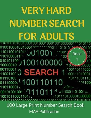 Book cover for Very Hard Number Search For Adults book 1