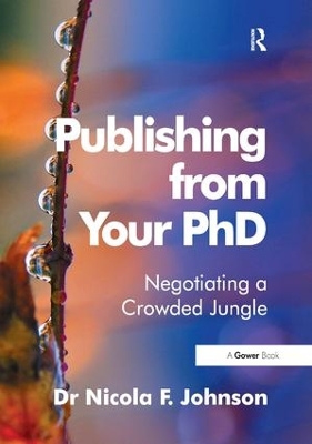 Book cover for Publishing from Your PhD