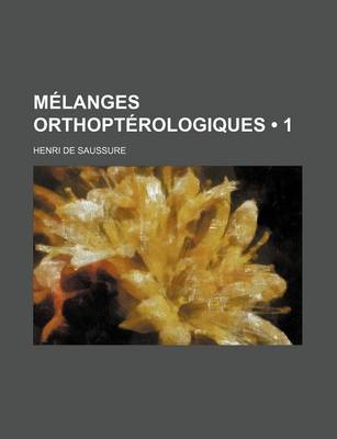 Book cover for Melanges Orthopterologiques (1)