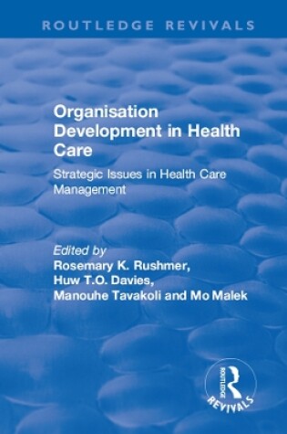 Cover of Organisation Development in Health Care