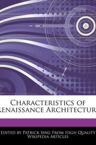 Cover of Characteristics of Renaissance Architecture