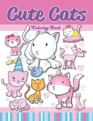 Book cover for Cute Cats Coloring Book