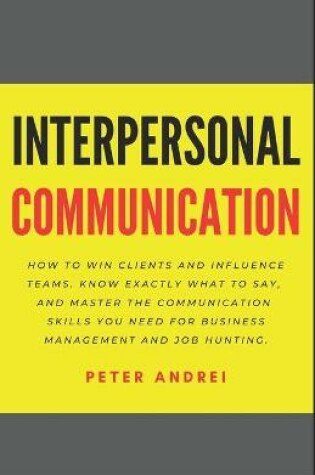 Cover of Interpersonal Communication