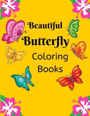 Book cover for Beautiful Butterfly Coloring Books for Kids