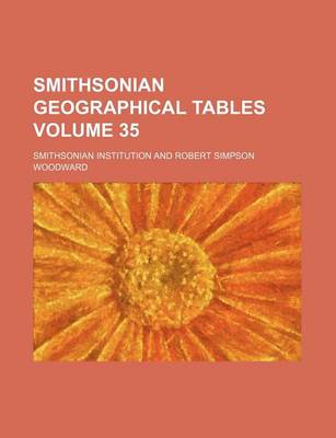 Book cover for Smithsonian Geographical Tables Volume 35