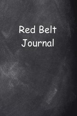 Book cover for Red Belt Journal Chalkboard Design