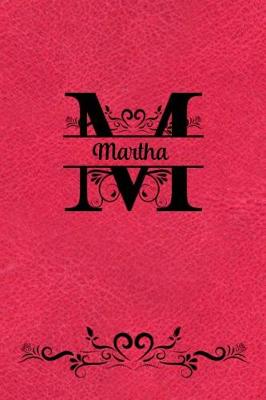 Book cover for Split Letter Personalized Name Journal - Martha
