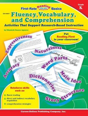 Book cover for Fluency, Vocabulary, and Comprehension, Grade K