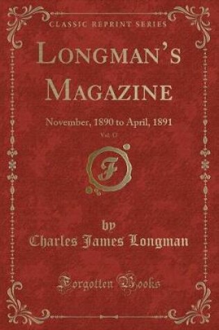 Cover of Longman's Magazine, Vol. 17