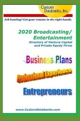 Cover of 2020 Broadcasting/Entertainment Directory of Venture Capital and Private Equity Firms