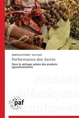 Cover of Performance Des Serres