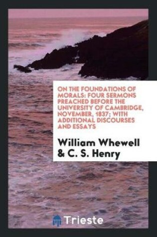 Cover of On the Foundations of Morals