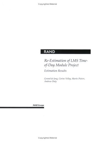 Book cover for RE-Estimation of LMS Time-of-Day Module Project