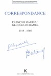 Book cover for Correspondance Francois Mauriac - Georges Duhamel (1919-1966)