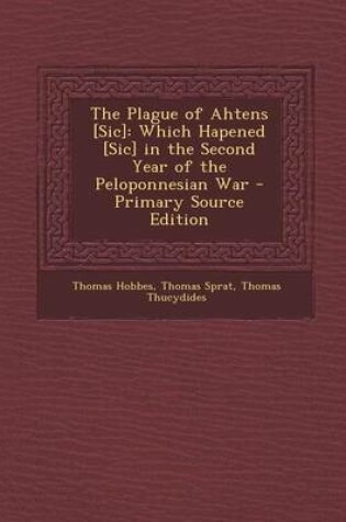 Cover of The Plague of Ahtens [Sic]
