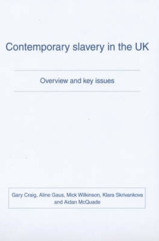Cover of Contemporary Slavery in the UK