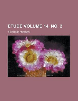 Book cover for Etude Volume 14, No. 2