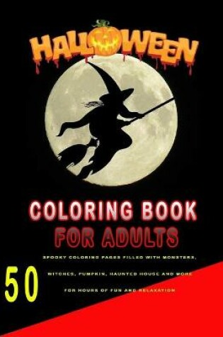 Cover of halloween Coloring Book for Adults