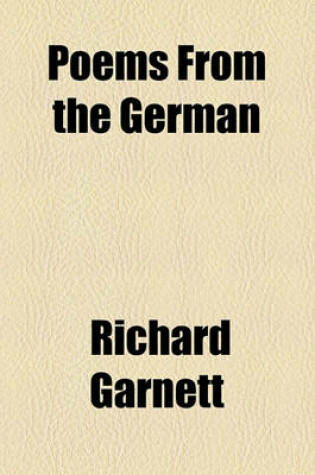Cover of Poems from the German