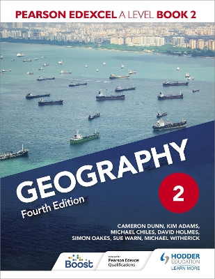 Book cover for Pearson Edexcel A Level Geography Book 2 Fourth Edition