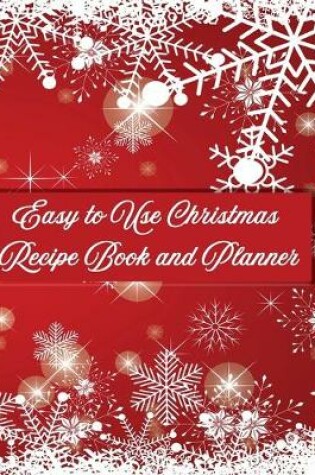Cover of Easy-to-Use Christmas Recipe Book and Planner