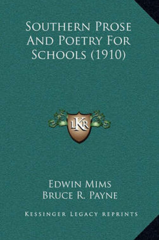 Cover of Southern Prose and Poetry for Schools (1910)