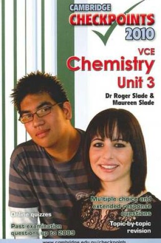 Cover of Cambridge Checkpoints VCE Chemistry Unit 3 2010