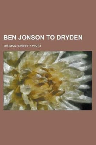 Cover of Ben Jonson to Dryden
