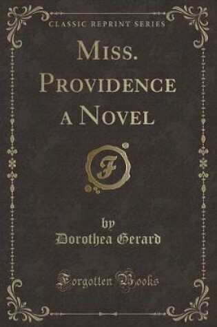 Cover of Miss. Providence a Novel (Classic Reprint)