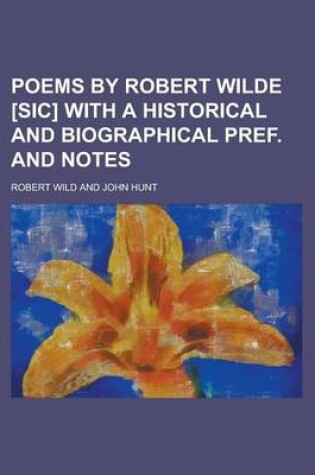 Cover of Poems by Robert Wilde [Sic] with a Historical and Biographical Pref. and Notes