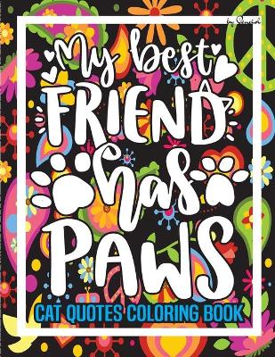 Book cover for Cat Quotes Coloring Book