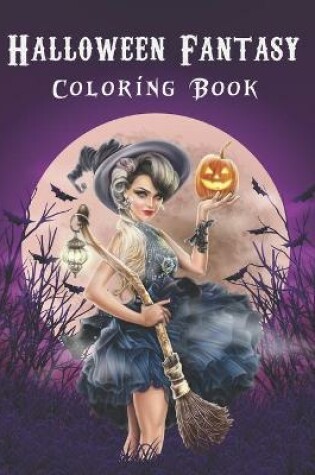 Cover of Halloween Fantasy Coloring Book