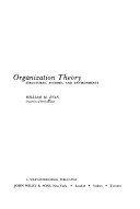 Book cover for Organization Theory