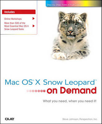 Book cover for Mac OS X Snow Leopard on Demand