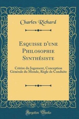 Cover of Esquisse d'Une Philosophie Synthesiste