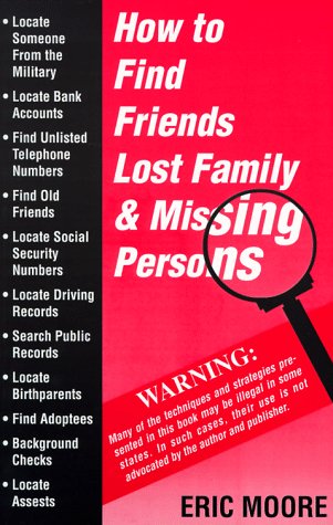 Book cover for How to Find Friends, Lost Family, and Missing Persons