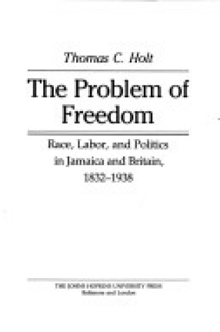 Cover of The Problem of Freedom