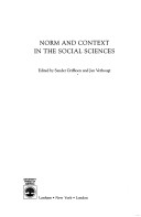 Book cover for Norm and Context in the Social Sciences