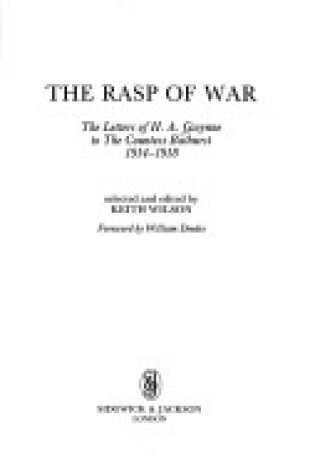 Cover of The Rasp of War