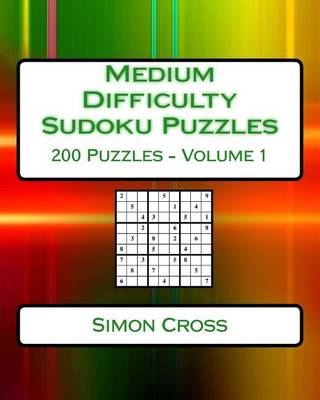 Cover of Medium Difficulty Sudoku Puzzles Volume 2