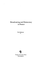 Book cover for Broadcasting and Democracy in France