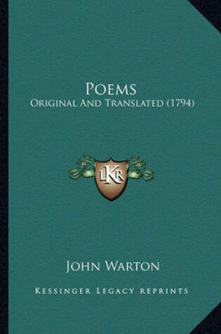 Cover of Poems Poems