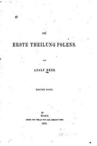 Cover of Die erste Theilung Polens